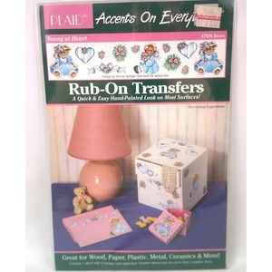 Plaid Rub on Transfers Young at Heart 57056 Bears Vintage 1994 Crafts New